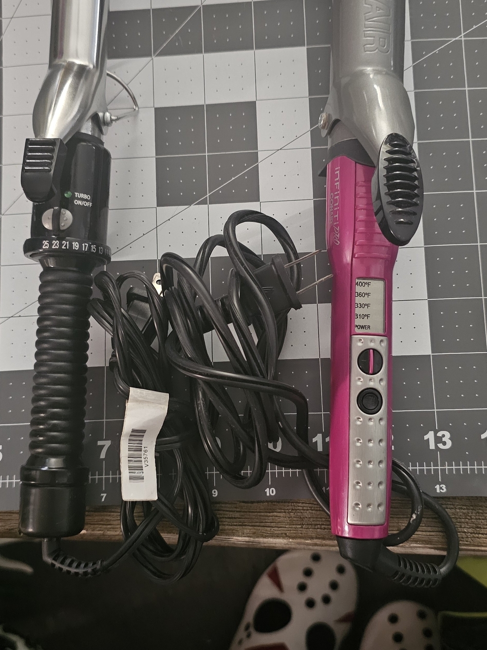 2 Hot Pink Digital Hair Styler with Adjustable Temperature